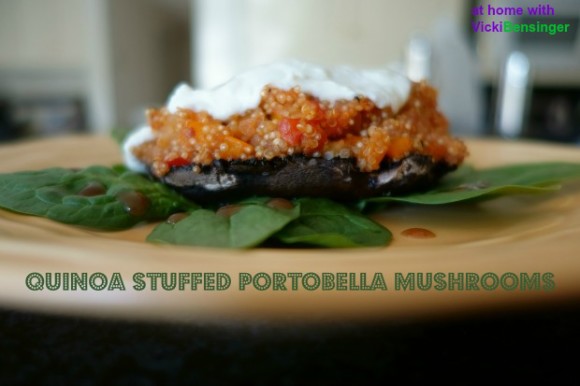 Quinoa Stuffed Portobella Mushrooms