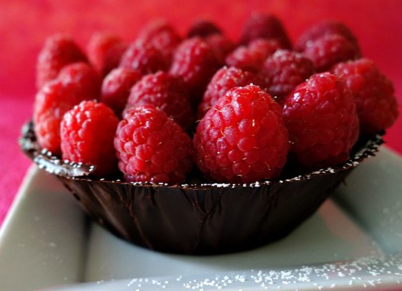 Chocolate Raspberry Tarts 