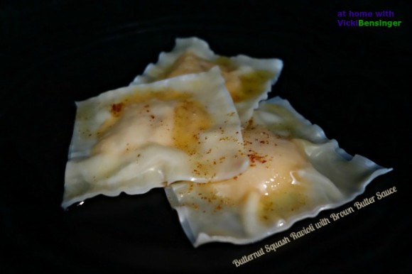 Butternut Squash Ravioli with Brown Butter Sauce 1