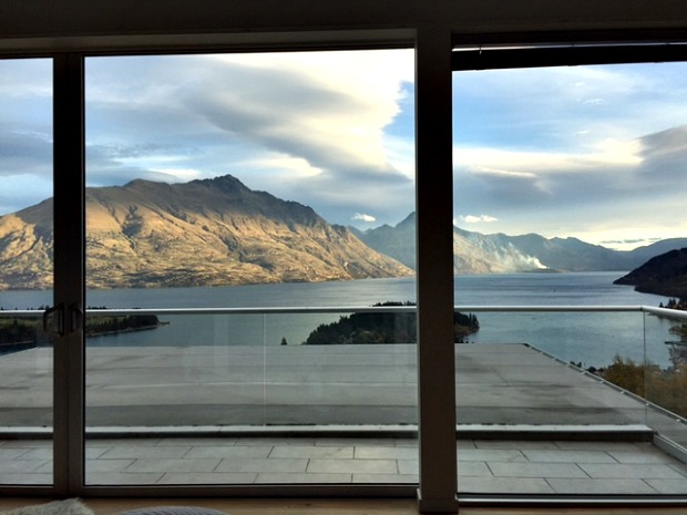 New Zealand view from bed