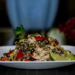 Southwest Chicken & Quinoa Salad with Grilled Vegetables