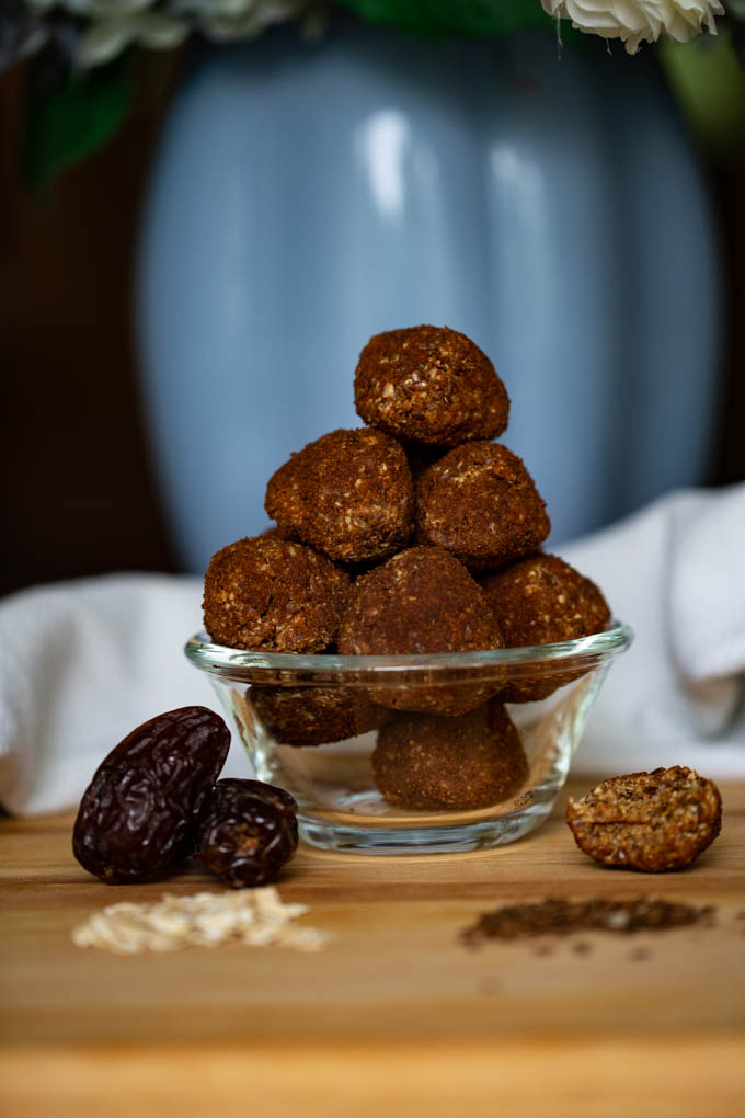 Oatmeal, & Dates, Almond Butter, Honey, & Flax Seed Create these Energy Balls