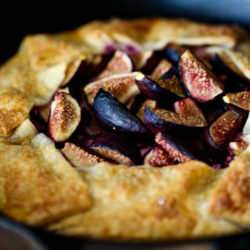 Goat Cheese & Fig Galette, with honey