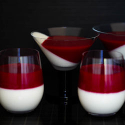 Easy Panna Cotta with Raspberry Coulis