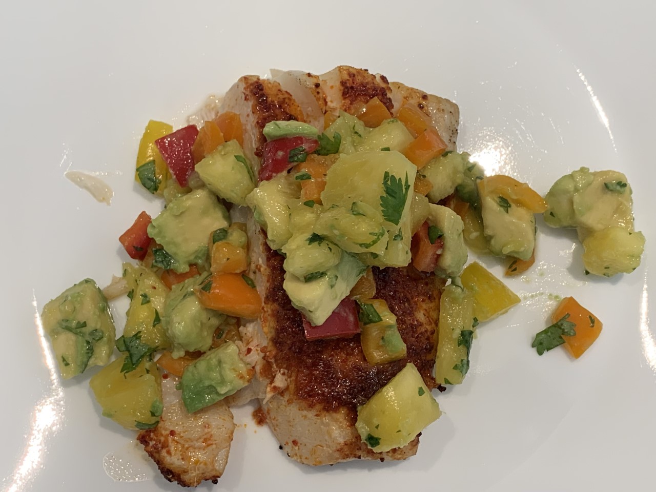 Grilled Halibut with Fresh Salsa