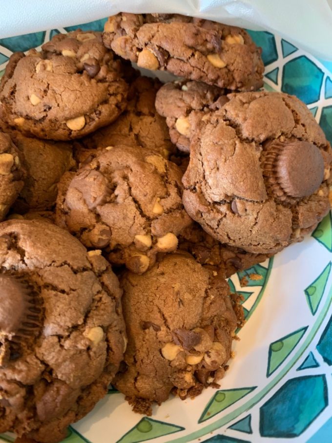 Mountainous Chocolate Peanut Butter Cup Cookie